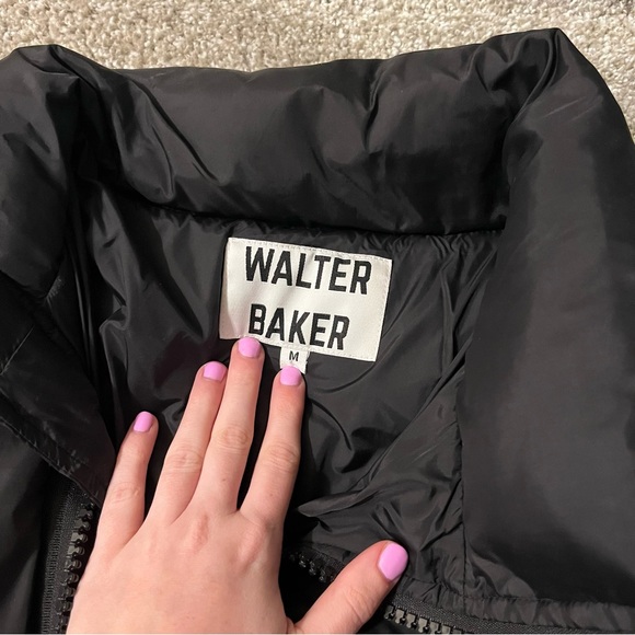 Walter Baker black puffer jacket. Size M. - Picture 2 of 3